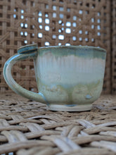 Load image into Gallery viewer, The "Sage & Seafoam" Crystalline Cappuccino Mug