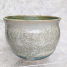 Load image into Gallery viewer, Drippy Mint Green Crystalline Planter Vase
