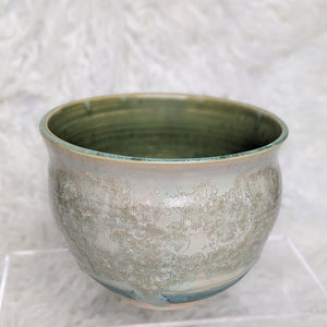 Drippy Mint Green Crystalline Planter Vase