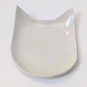 Porcelain Medium Cat Spoon Rest Dish Plate