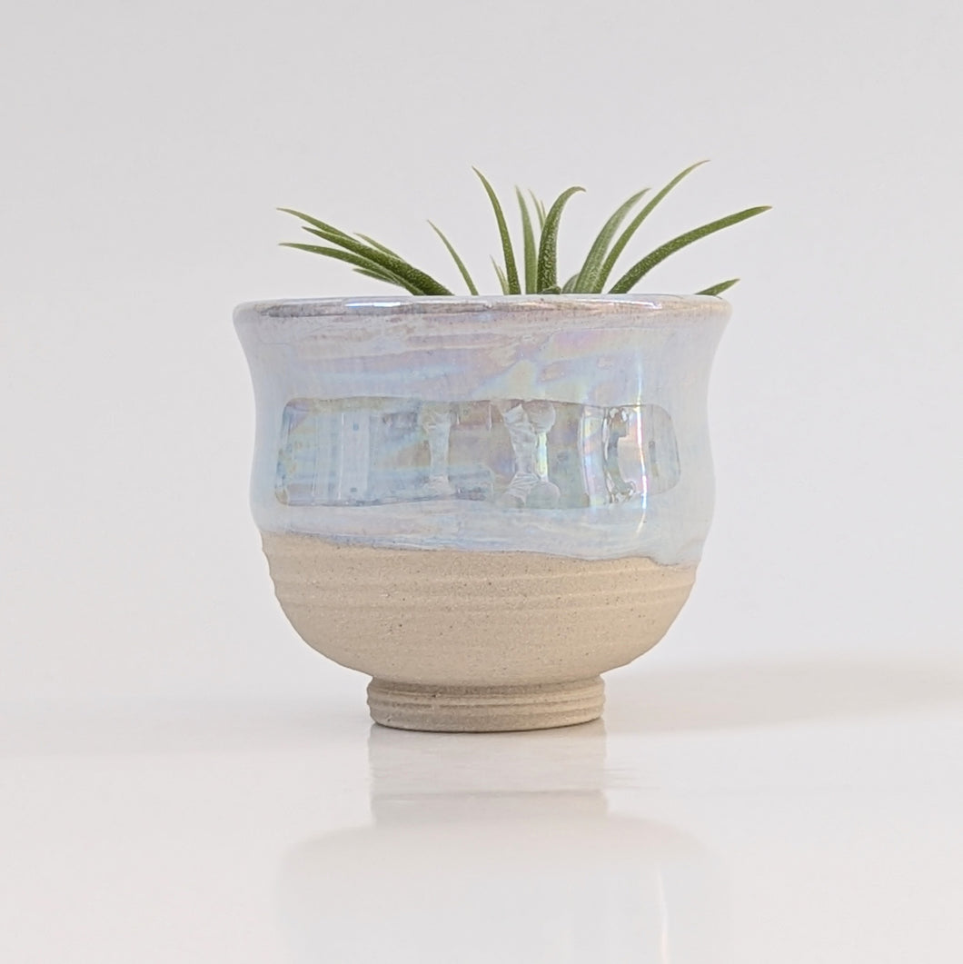 Blue Mother of Pearl Mini Planter Vase 0021