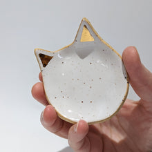 Load image into Gallery viewer, Cat dish with 18k gold 2
